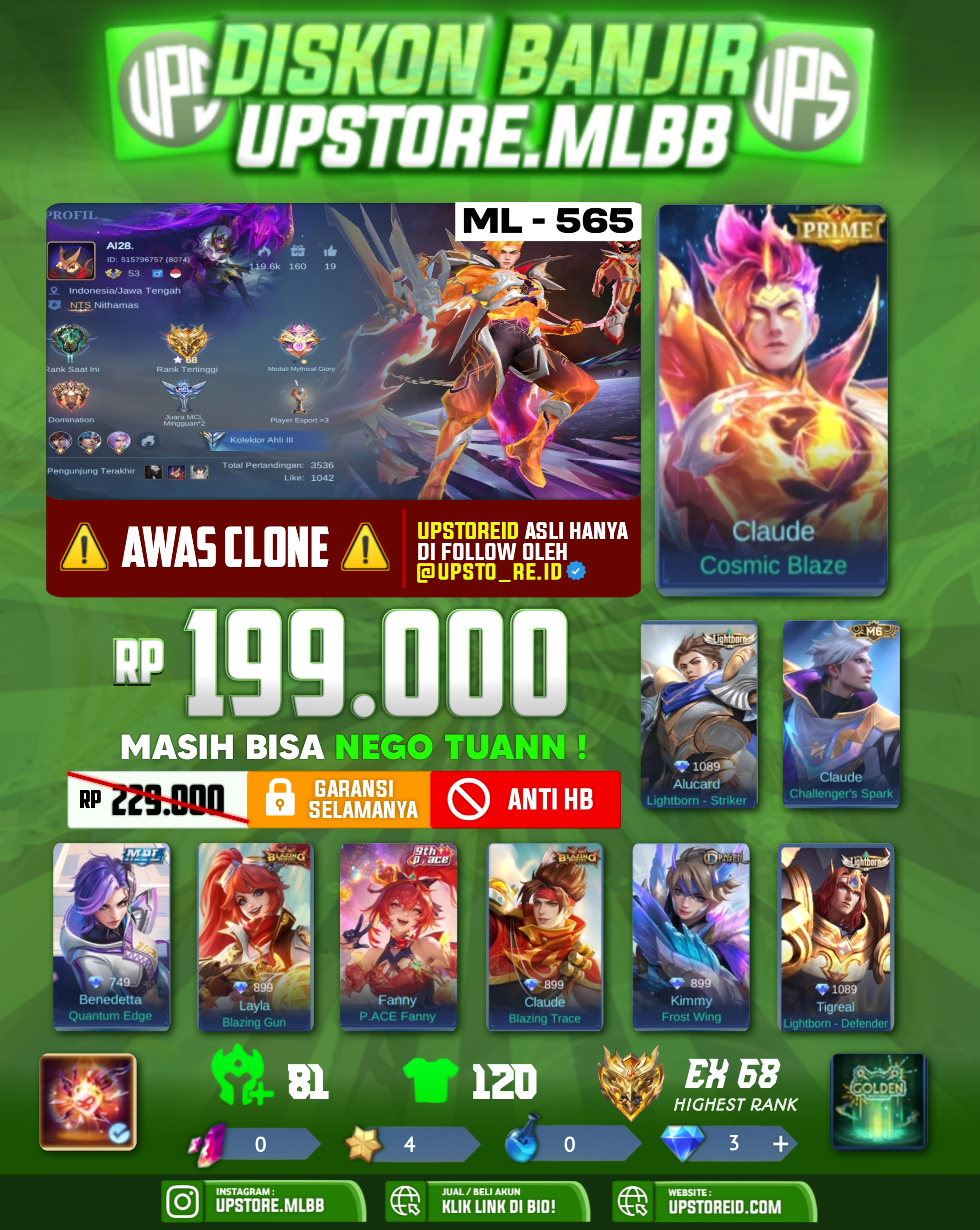 M565 - HERO 81 | SKIN 120, MOBILE LEGENDS