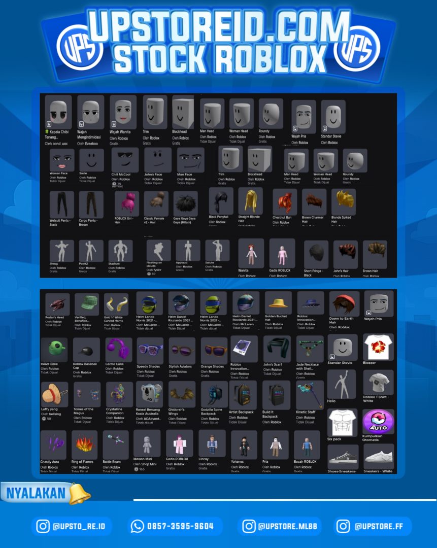 RBX005 -  HELM F1 MCLAREN + TOMES OF THE MAGUS + CHILL MCCOOL + DLL  | ROBLOX BIASA - Product Image