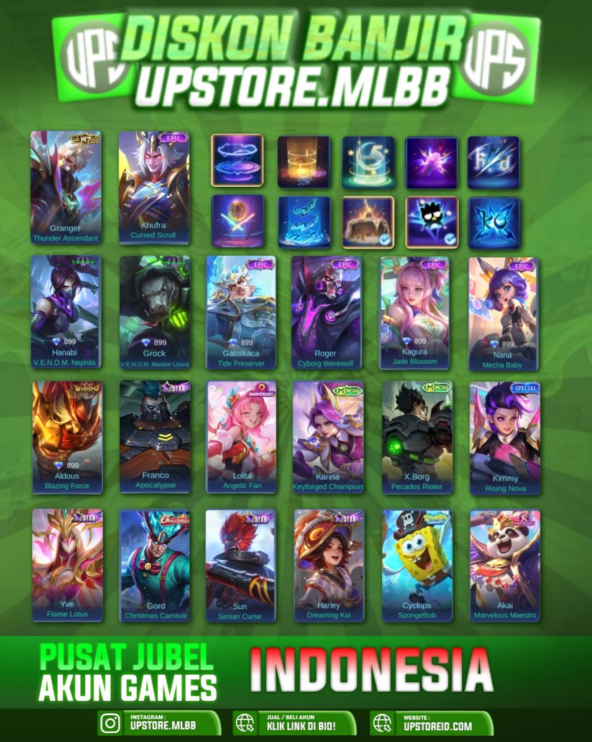 M643 - HERO 99, SKIN 129, SPEKAHLI | MOBILE LEGENDS - Product Image