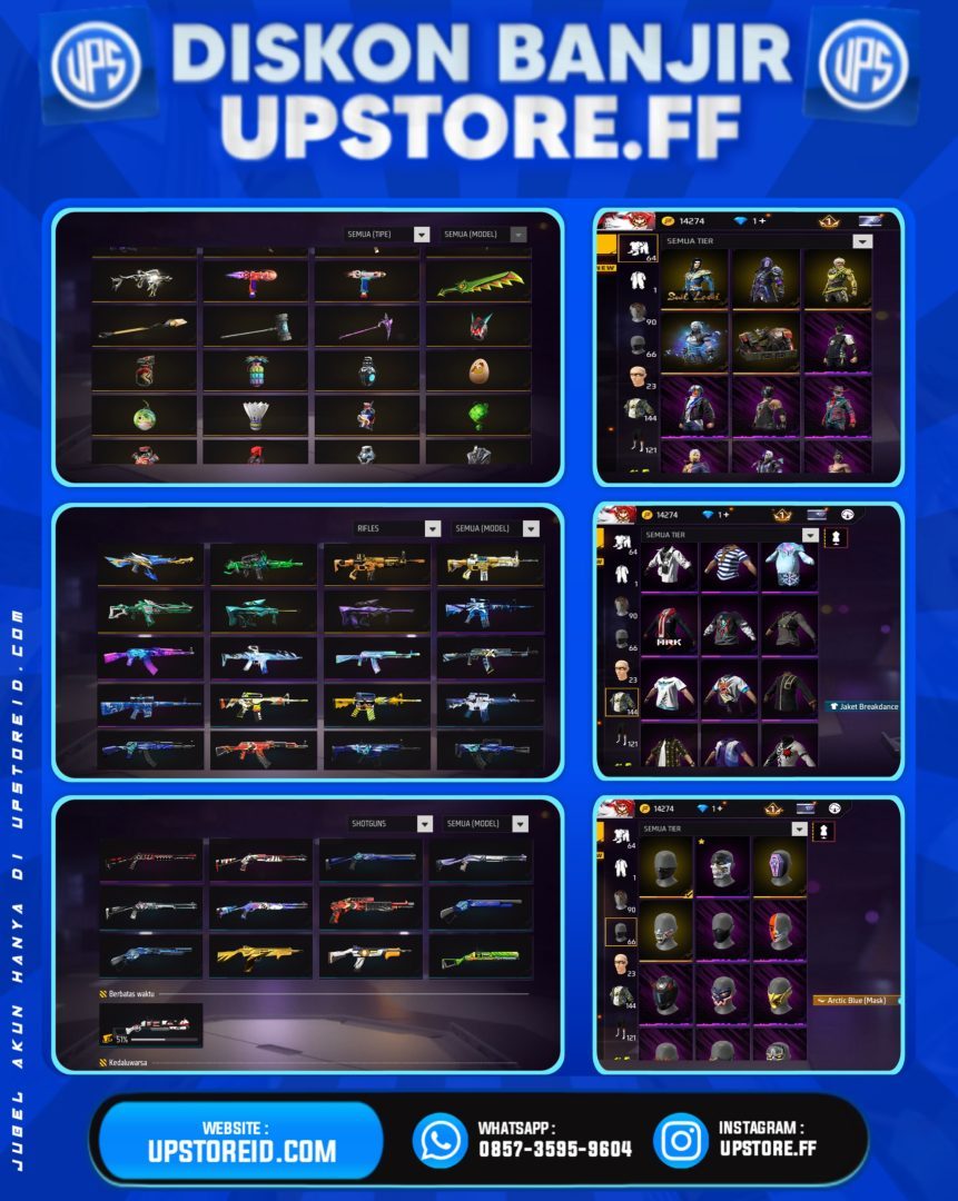 F825 - VAULT 150++ | WEAPON 23, FREE FIRE - Spec Image