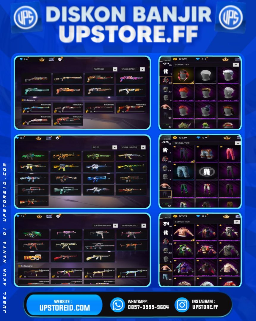 F826 - VAULT 50+, WEAPON 70, | FREE FIRE - Spec Image