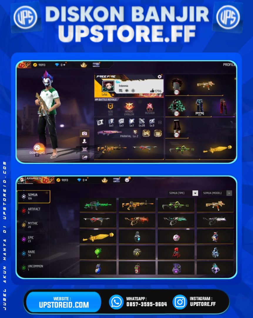F862 - VAULT 100+, WEAPON 126, | FREE FIRE - Product Image